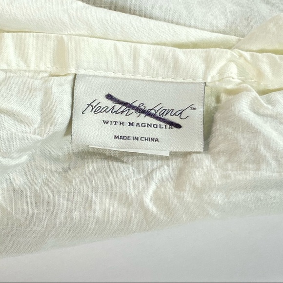 Hearth and Hand STANDARD Embroidered Pillow Sham - Picture 8 of 8